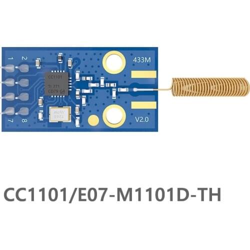 E07-M1101D-TH CC1101 10mW 433MHz 500m SPI SMD wireless rf transmitter and receiver module RFID with spring antenna