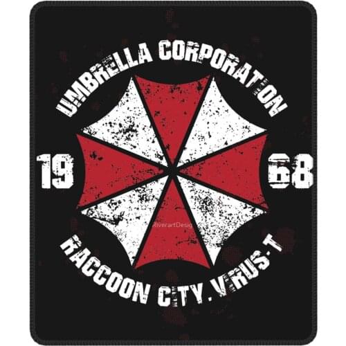 Umbrella Corporation Cool Mouse Pad Lockedge Mouse Mats Natural Rubber PC Table Decoration Cover