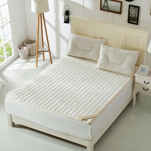 New Style Fashion Plaid White Folding Mattress Single Or Double Guesthouse Hotels Mattress
