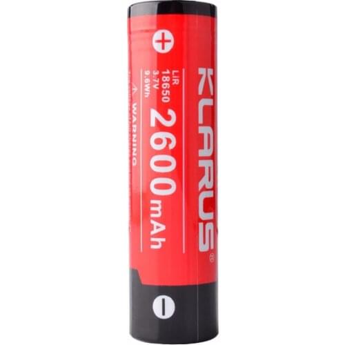 Original KLARUS 2600mAh Li-ion Cell Rechargeable 18650 Battery for LED Klarus LED Flashlight ,Multiple Protection