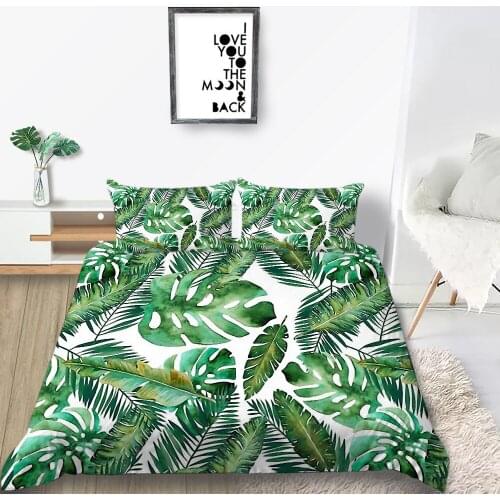 Thumbedding Leaves Bedding Set Full Of Natural Atmosphere High End Duvet Cover King Queen Twin Full Single Double Soft Bed Set