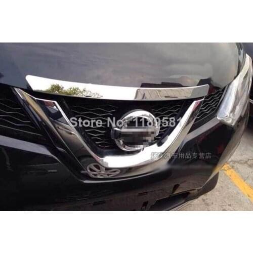 For Nissan X-Trail Rogue 2014 2015 2016 Stainless Steel Front Hood Bonnet Grill Grille Around Trim Molding