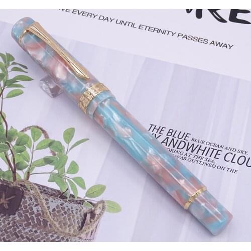 LIY (Live In You) Mountain Series Resin Celluloid Fountain Pen Schmidt Fine Nib Converter Awesome Writing Pen Collection-Xixia