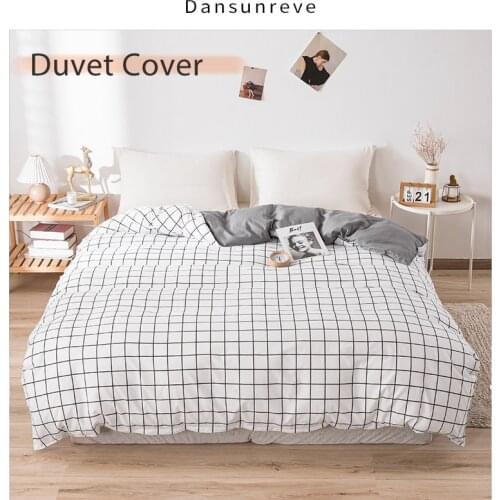 Dansunreve Duvet Cover Nordic Bed Covers Quilt Case Comforter Blanket Covers Queen King Single Skin Friendly 2020 240x220cm