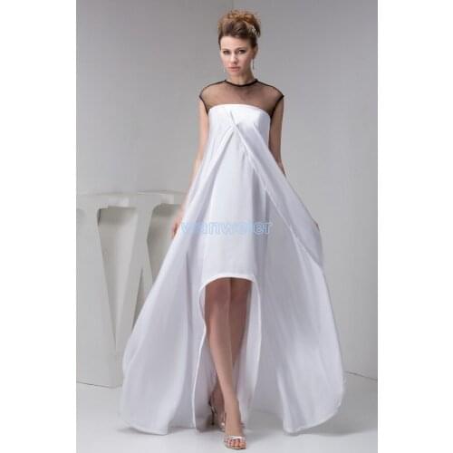 For sale gown brides maid hot sale short front long back with jacket sexy Custom size/color evening mother of the bride dress