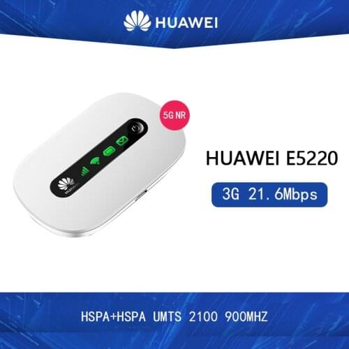 Unlocked Huawei E5220 3G Wifi Wireless Router Mobile Hotspot Portable Pocket Car Wifi 3G Modem With SIM Card Slot PK E5330