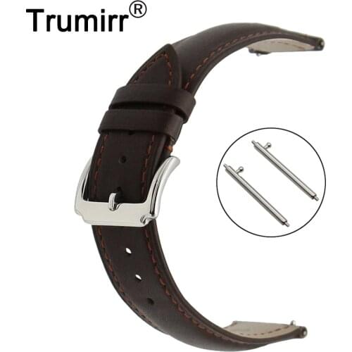 18mm 20mm 22mm First Layer Genuine Leather Watch Band Quick Release Strap for Hamilton Wrist Belt Bracelet Black Brown