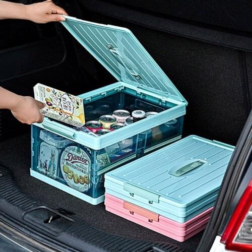 Book Folding Storage Box Student Classroom Book Large Capacity Organizing Box Transparent Plastic Book Box Putting Books Artifac