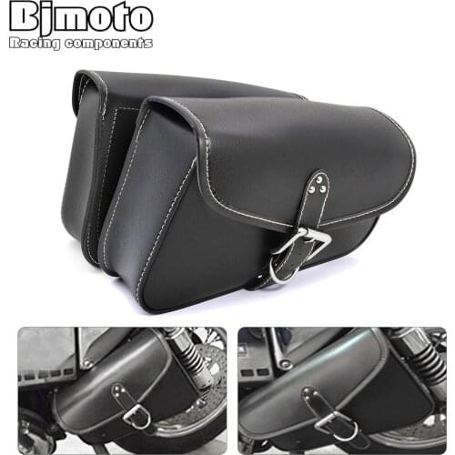 Motorcycle PU Leather Saddlebags Saddle Swingarm Bag Left Right Side Tool Bags For Sportster 1200