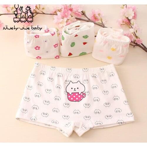6pcs Girls Panties Childrens Cotton Underwear Lovely Cartoon Printed Briefs for Kids Soft Comfortable Underpants Girl Clothing