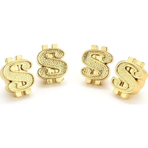 4Pcs Universal Gold Dollar Car Truck Bicycle Tire Air Valve Stem Cover Caps Wheel Rims Accessories Motorcycle Valve Caps