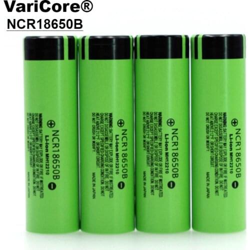 VariCore New Original NCR18650B 18650 li-ion battery 3400 mAh 3.7 V for flashlight batteries