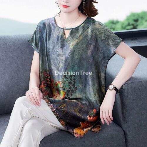 2021 traditional chinese women tang suit tops retro printing daily cheongsam qipao chiffon blouse floral print qipao shirt