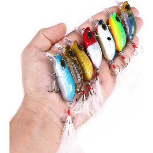 1pcs 5cm 8g Hard Lures Fishing Minnow Bait Treble Hooks Sinking Crankbait Wobblers Fishing Tackle 3D Eyes