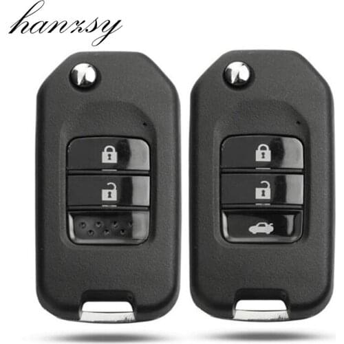 2/3 Buttons Remote Key Case Shell For Honda Civic Accord City CR-V Jazz XR-V Vezel HR-V FRV Car Flip Folding Key Fob Cover