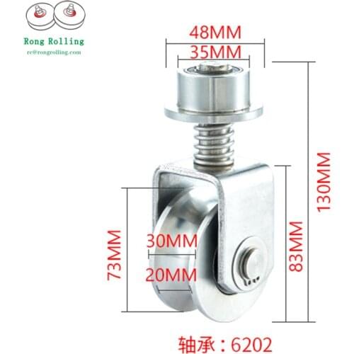 2.8inch u groove gate universal roller with spring,track wheel,gate pulleys accesories,door track wheel with 6202RS bearings