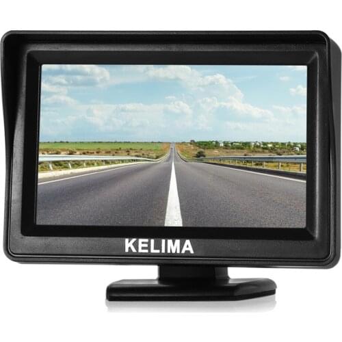 4.3' LCD Color Screen Backup Monitor Display Video For Car Rear View Camera