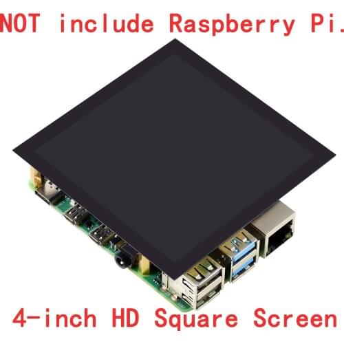 4inch IPS Square Capacitive Touch LCD Display Screen Shield HAT for Raspberry Pi Zero W WH 3B Plus 3 4 Accessories, 720X720, DPI