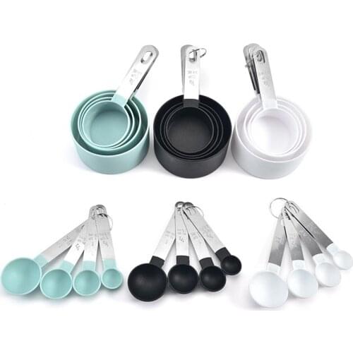 4pcs Stainless Steel Measuring Cups Spoons Kitchen Baking Cooking Tools Set