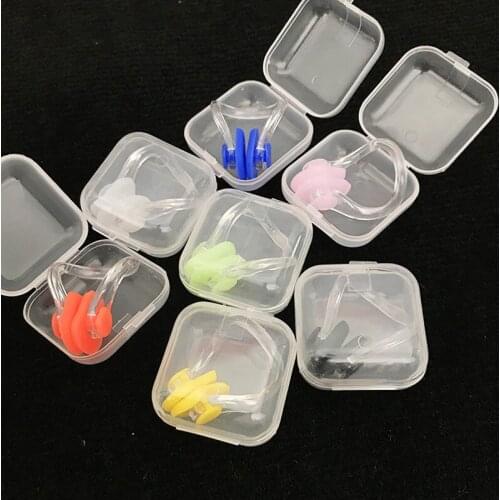 60pairs/lot Soft Silica gel nose clip Travel Sleep supplies portable Noise Prevention Swimming waterproof MR138
