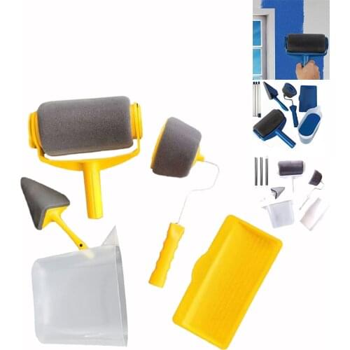 8pc/set Multifunctional Paint Roller Brush DIY Painting Brush Tool Household Use Wall Decorative Paint Roller Easy to Operate