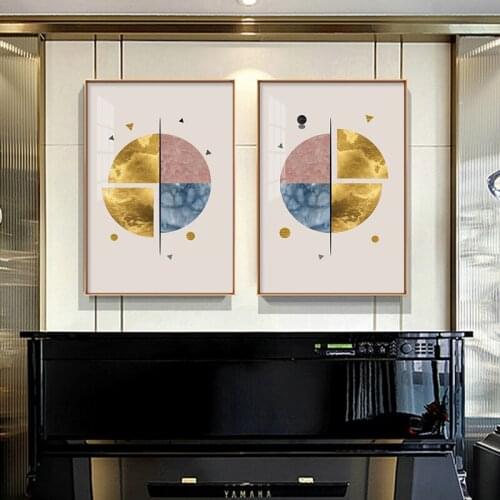 Geometry Abstract Wall Art Canvas Posters and Prints Minimalist Painting Decorative Picture for Living Room Modern Home Decor