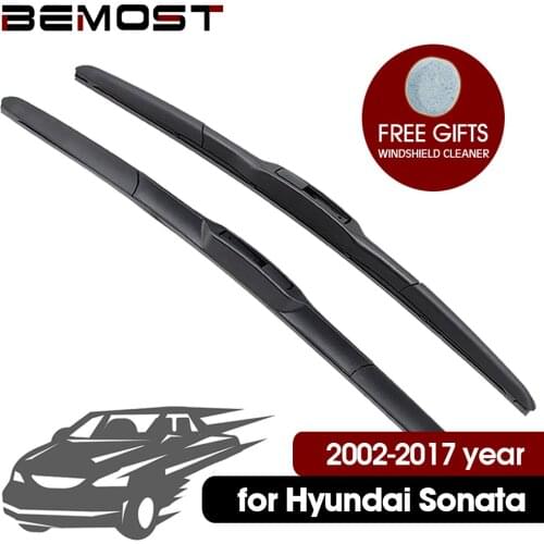 BEMOST Car Wiper Blades For Hyundai Sonata ,2002 2004 2005 2006 2007 2008 2009 2010 2011 2012 2013 2014 2015 2016 2017 Styling