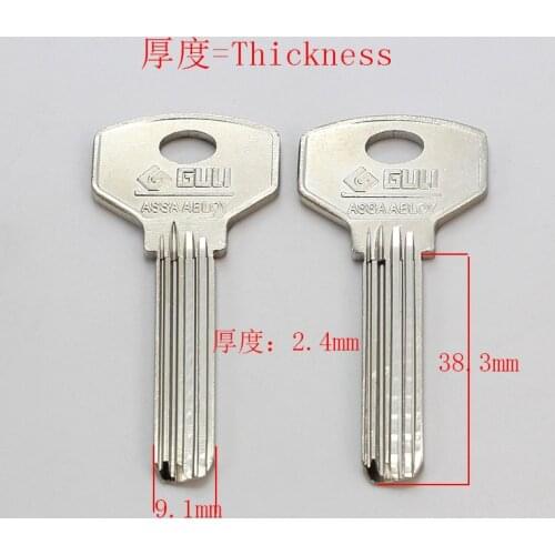 B370 House Home Door Empty Key blanks Locksmith Supplies Blank Keys 10 pieces/lot