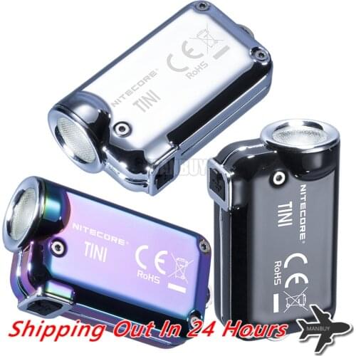 SALE NITECORE TINISS CU Metal Keychain Light Built In 283mAh Li-ion Battery Micro USB Rechargeable KeyButton Mini EDC Flashlight