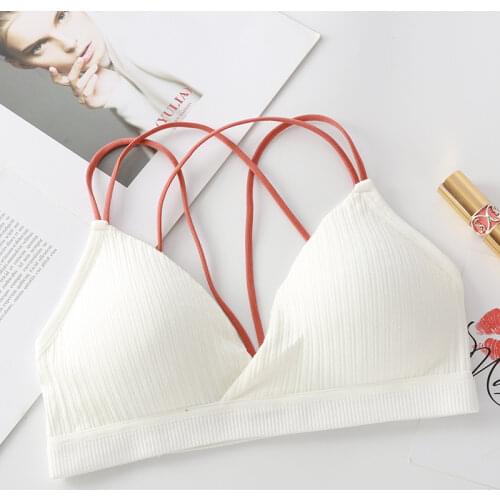Wireless Sexy Bra Deep V Backless Seamless Soft Cup Bras Underwear Women Invisible Thin Cup Padded Comfortable Solid Lingerie