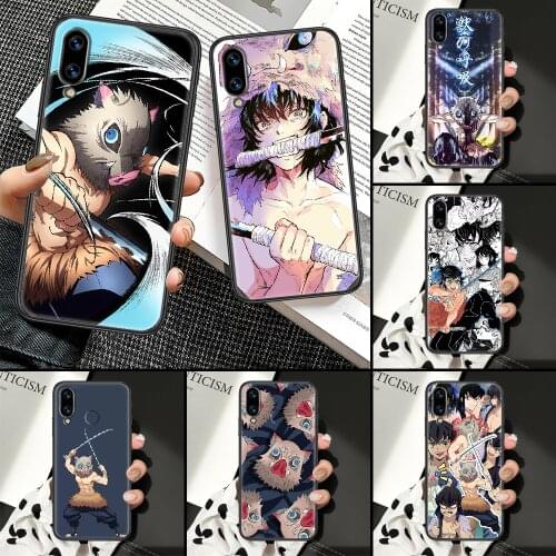 Hashibira Inosuke Phone Case For Huawei Honor 6A 7A 7C 8A 8X 8 9 9X 10 10i 20 Lite Pro black trend shell fashion hoesjes