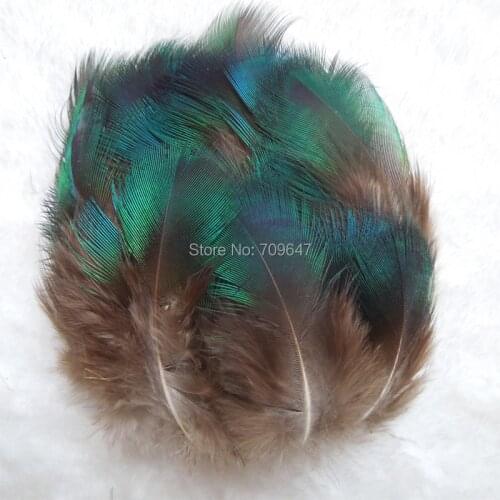 Cheap Feathers! 200pcs/Lot Approx 5-10cm GREEN PEACOCK BODY PLUMAGE FEATHERS,Loose Peacock Feathers for Jewelry Making