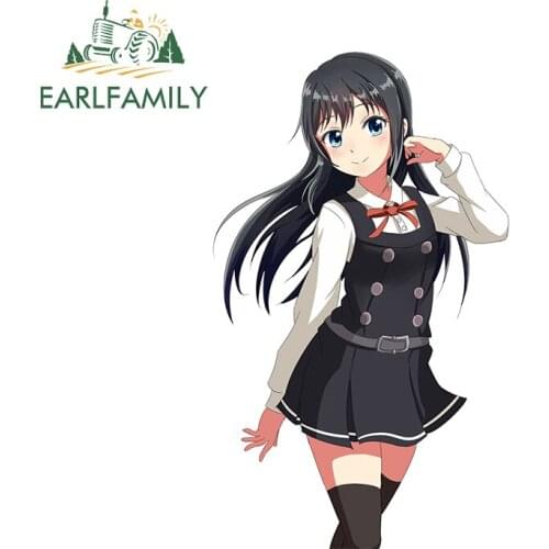 EARLFAMILY 13cm x 7.9cm for Kantai Collection Vinyl Car Stickers Refrigerator Windows Car Styling Occlusion Scratch Decoration