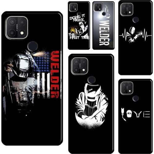 Welder Welding For OPPO A15 A91 A83 A1K A3S A5S A5 A9 A31 A53 2020 A52 A72 Reno 4 Pro 2 Z F7 Phone Case