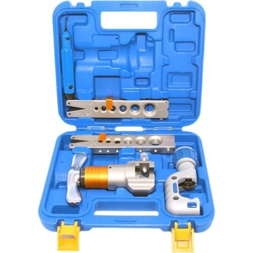 VFT-808E-MIS VALUE Copper tube and aluminum eccentric belt locating slide vane R410 reamer Dual-use Flaring Tool