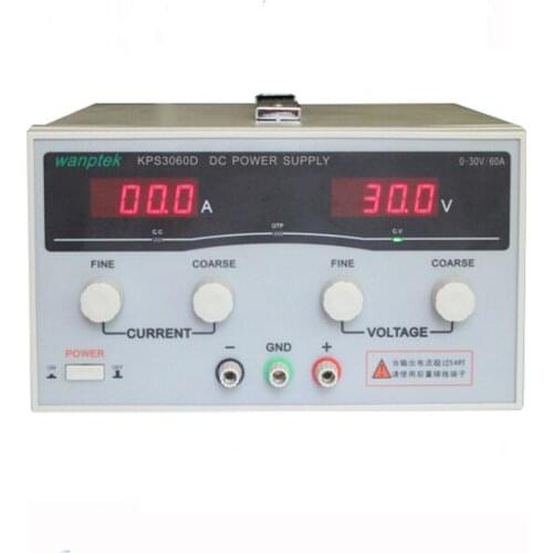 Hot KPS3060D High precision High Power Adjustable LED Dual Display Switching DC power supply 220V EU 30V/60A