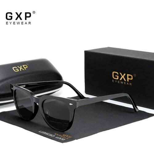 GXP 2021 New 100%Polarized Square Unisex Sunglasses Plastic Frame HD Lens Men Women Sun Glasses Driving Mirror UV400 Eyewear