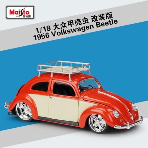 Maisto Diecast 1:18 1951 VW Beetle Nomad High Simulation Vehicle Alloy Model Car