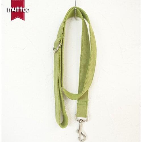 MUTTCO retailing self-design soft environmental dog leash THE CANDY GREEN yellowish green dog collars and leashes 5sizes UDL030