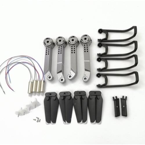 New rc drone E68 spare parts motor engines foldable arm gears propeller blades guard kit