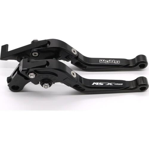 Fit For Honda GROM MSX 125 2013-2019 MSX125 Motorcycle CNC Aluminum Clutch Lever Brake Levers Adjustable Foldable Extendable