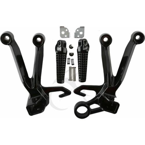 Motorcycle Rear Foot Pegs Foot Rest Footrest Bracket Set For Suzuki GSXR 1000 2003 2004 K3
