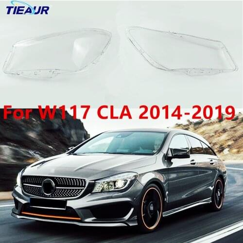 Headlight Headlamp Clear Len Auto Shell Cover For Mercedes-Benz W117 CLA 180 200 220 250 260 2014-2019 Transparent Lampshade DIY