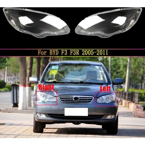 Transparent Light Case For BYD F3 F3R 2005-2011 Car Front Headlight Lens Cover Auto Headlamp Lampshade Glass Lamp Shell Caps