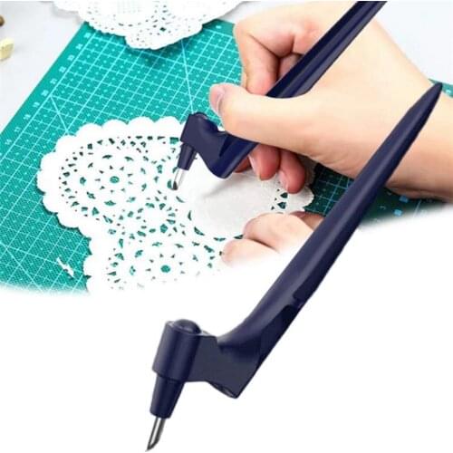 Craft Cutting Tool Stainless Steel Craft Knives With 3 PCS 360-degree Rotating Blade DIY Art Cutting Accessories Household
