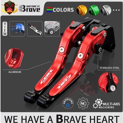 With CBR 650R LOGO NC Motorcycle Accessories Adjustable Folding Brake Clutch Levers For Honda CBR650R CBR 650 R 650R 2019 2020