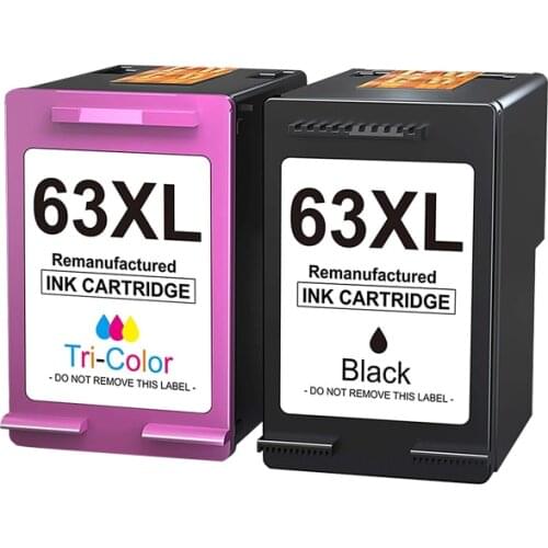 Befon Remanufactured Ink Cartridge Replacement for HP 63XL 63 XL for HP OfficeJet 3830 Envy 4520 4512 4513 OfficeJet 4650 5255