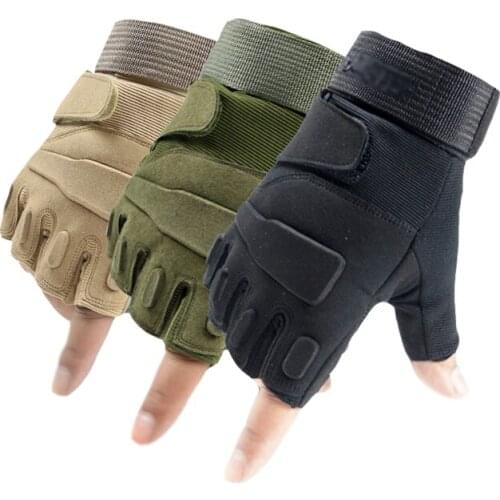 Tactical Half Finger Gloves Bicycle Accessories Summer Special Forces Mens Cycling and Military Fans Fighting Cycling Gloves