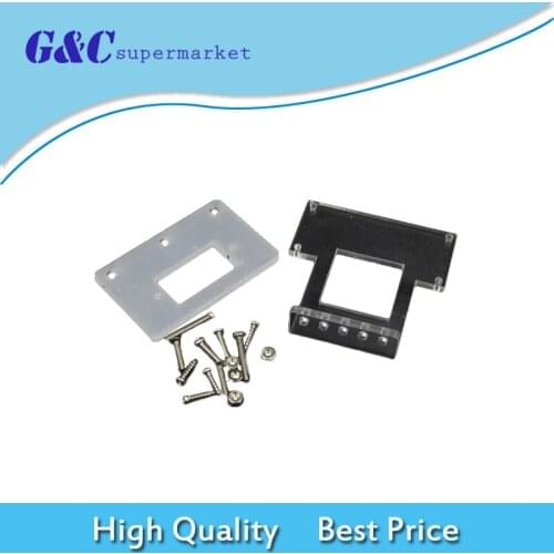 1 Set Smart Car Mounting Bracket For Ultrasonic Ranging Module HC-SR04 Ultrasonic Module And Analog Servo Bracket With Screws
