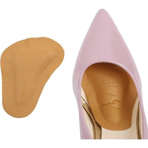 1 Pair Anti-slip Small Round Forefoot Pad Upset Insoles PU Five Fingers Bow front Foot Palm Pad